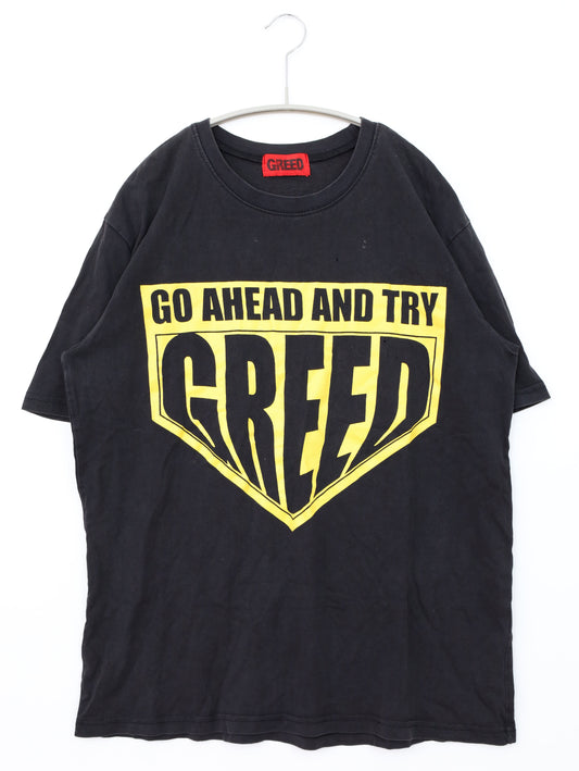 GREED/Tシャツ/カットソー/トップス/ブラック