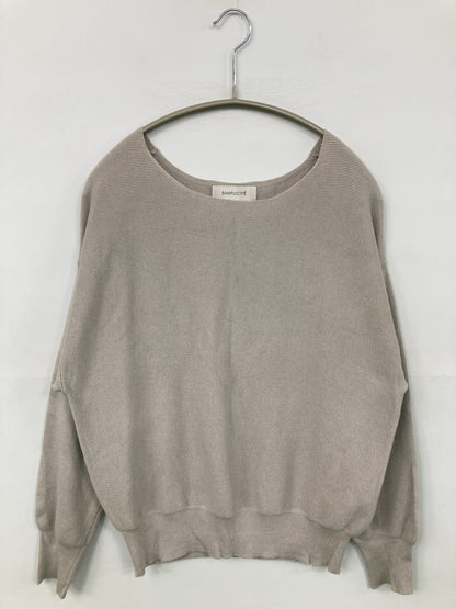 SIMPLICITE/サンプリシテ/ニット/セーター/トップス/ベージュ