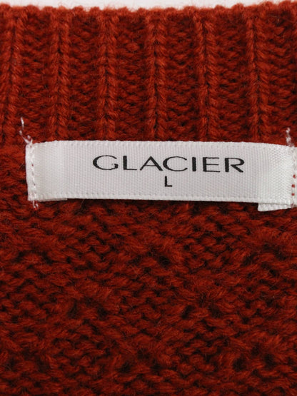 GLACIER/カーディガン/ボレロ/トップス/レッド/L