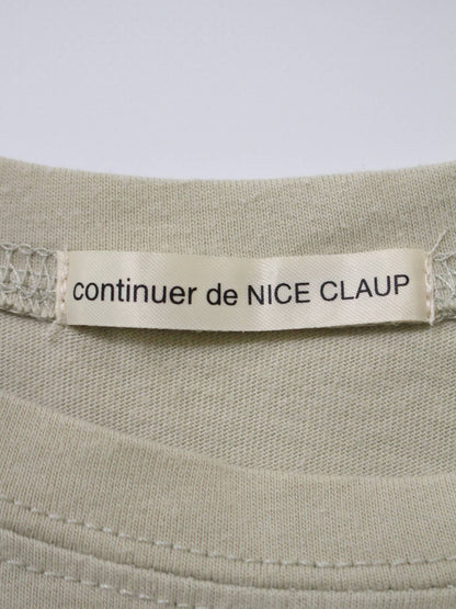 continuer de NICE CLAUP/Tシャツ/カットソー/トップス/グレー