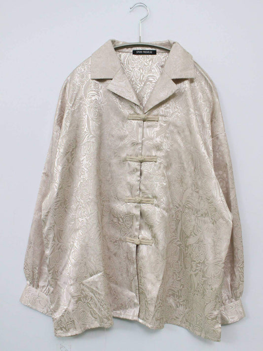 SPRAY PREMIUM/シャツ/ブラウス/トップス/シルバー/M