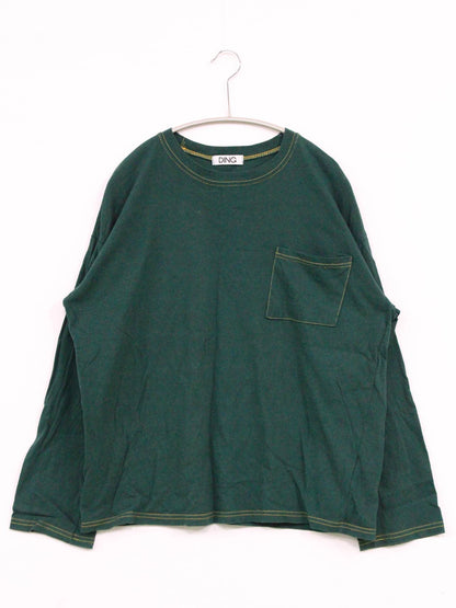 DING/Tシャツ/カットソー/トップス/グリーン/F