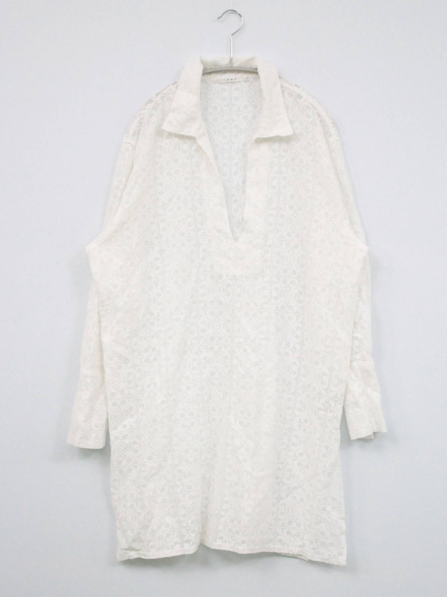 KBF/ケービーエフ/シャツワンピース/ワンピース/ドレス/ホワイト/One