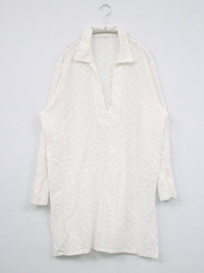 KBF/ケービーエフ/シャツワンピース/ワンピース/ドレス/ホワイト/One