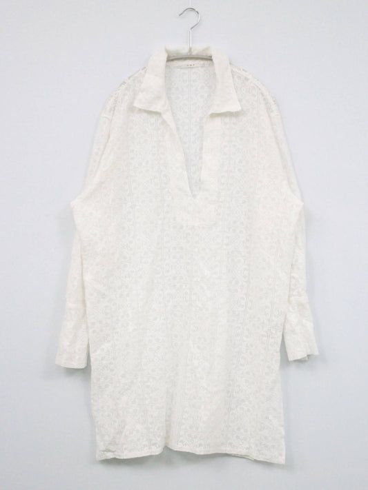 KBF/ケービーエフ/シャツワンピース/ワンピース/ドレス/ホワイト/One