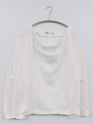 ZARA/ザラ/シャツ/ブラウス/トップス/ホワイト/EUR M/USA M/ MEX 28
