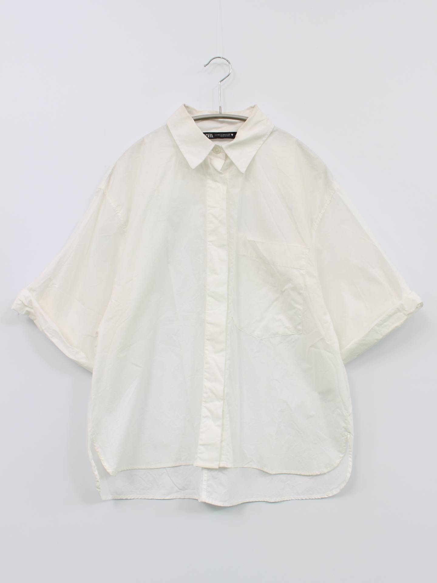 ZARA/ザラ/シャツ/ブラウス/トップス/ホワイト/XS