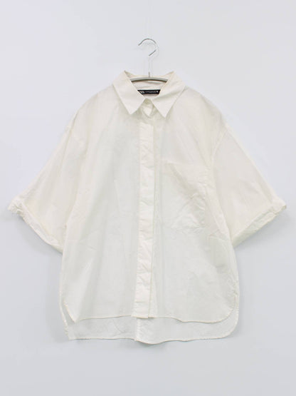 ZARA/ザラ/シャツ/ブラウス/トップス/ホワイト/XS