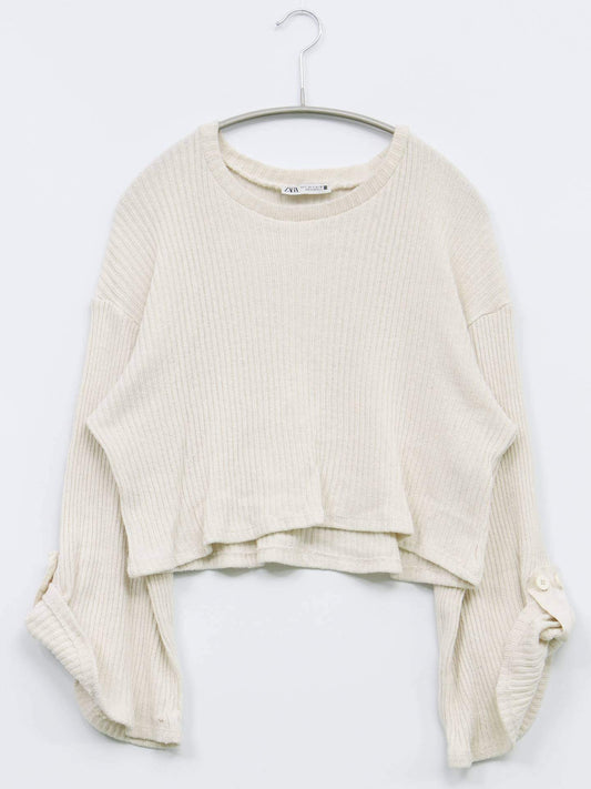 ZARA/ザラ/Tシャツ/カットソー/トップス/ホワイト/S