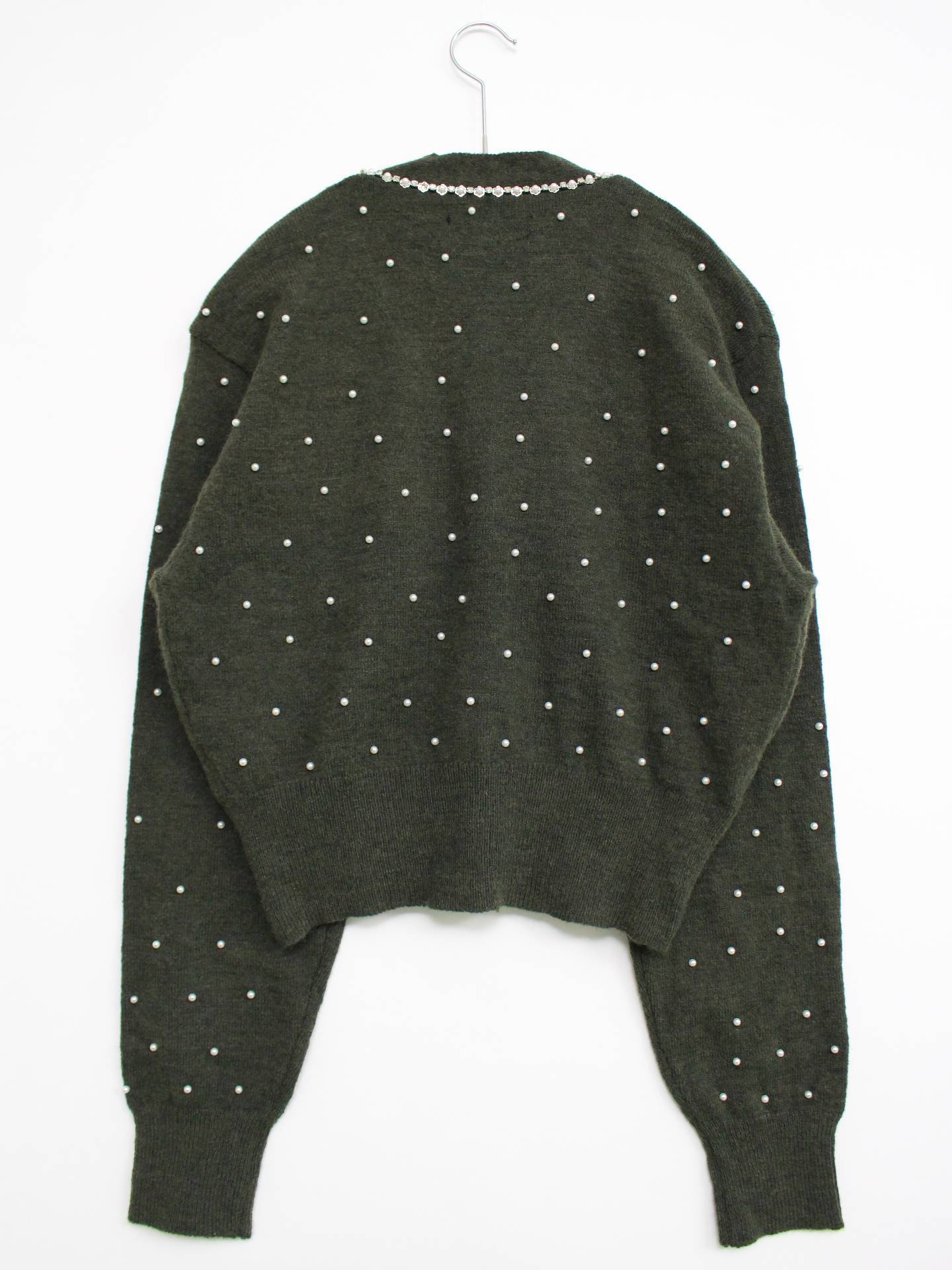 caraffinato/カーディガン/ボレロ/トップス/グリーン/S