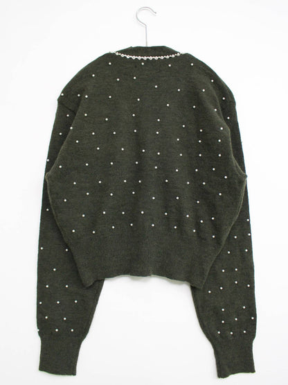 caraffinato/カーディガン/ボレロ/トップス/グリーン/S