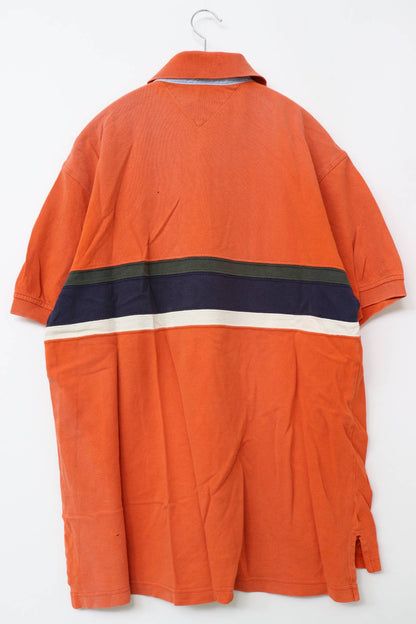 TOMMY HILFIGER/トミーヒルフィガー/ポロシャツ/トップス/オレンジ/M