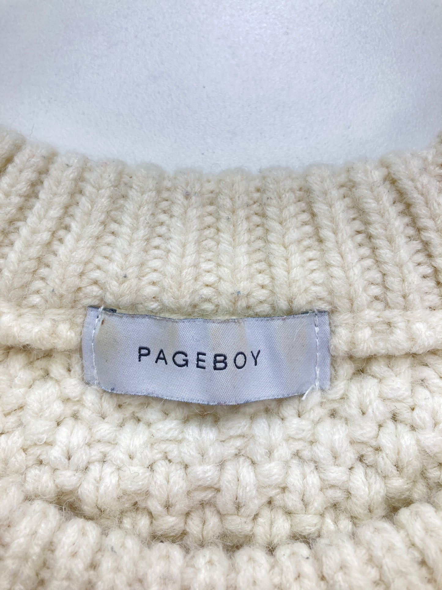 PAGE BOY/ページボーイ/ニット/セーター/トップス/ホワイト/F