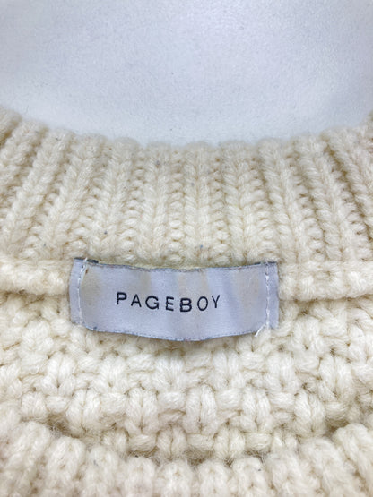 PAGE BOY/ページボーイ/ニット/セーター/トップス/ホワイト/F