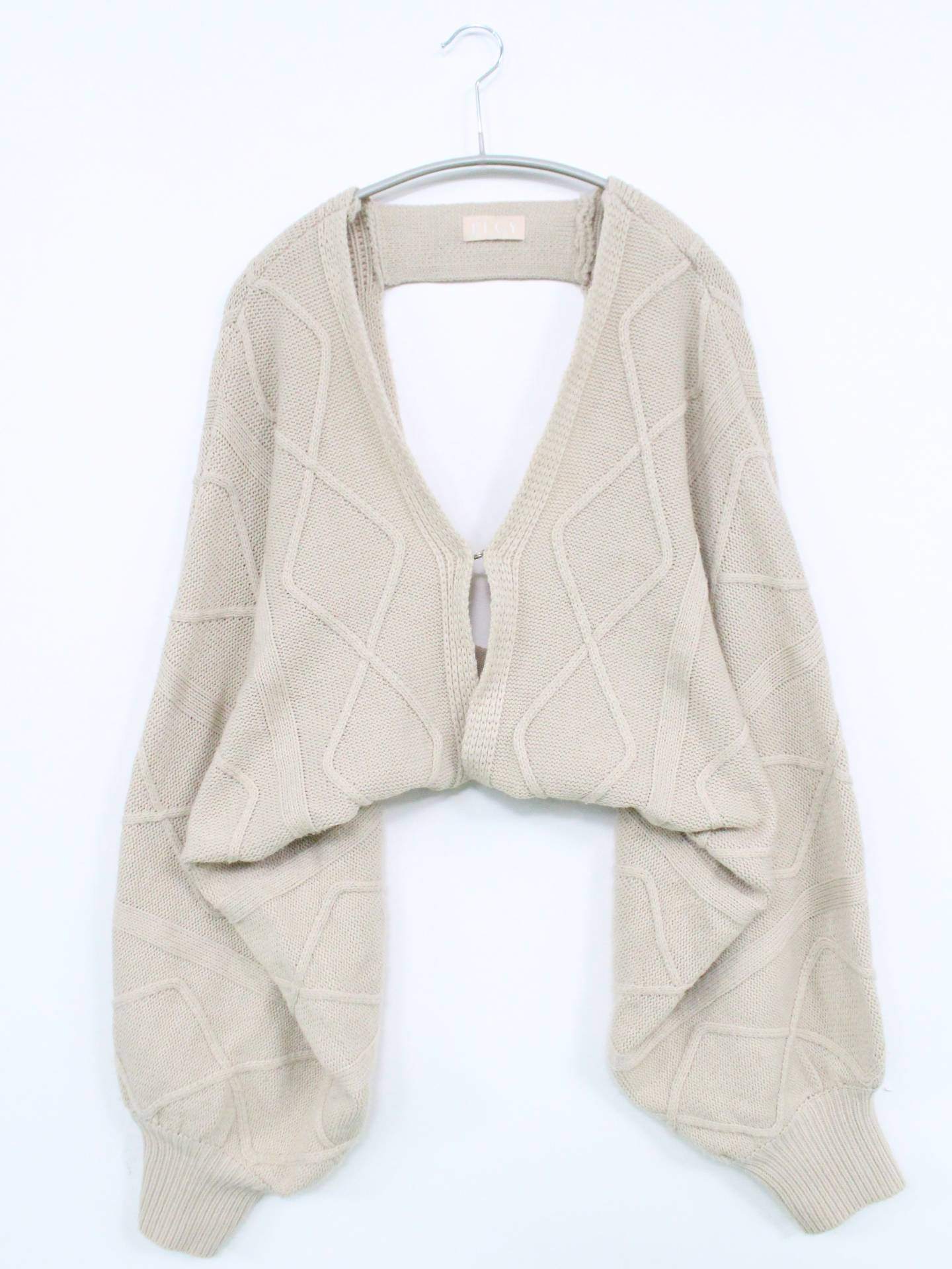 ELCY/カーディガン/ボレロ/トップス/ベージュ/F