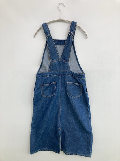 ジャンパースカート/ワンピース/ドレス/ブルー/L