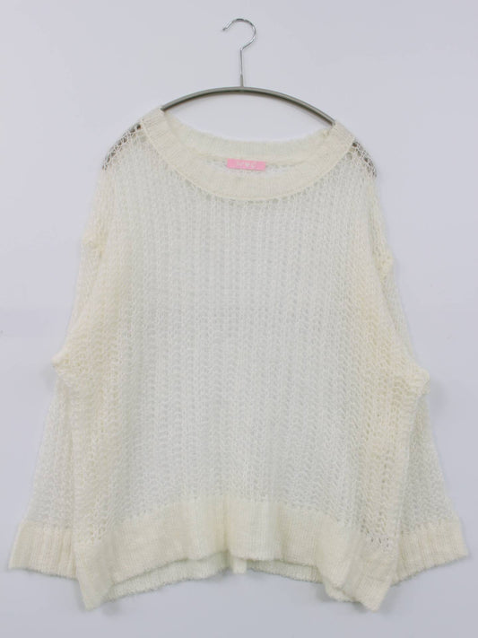 W♡C/ダブルシー/ニット/セーター/トップス/アイボリー/F