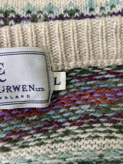 KENT & CURWEN/ニット/セーター/トップス/ベージュ/L