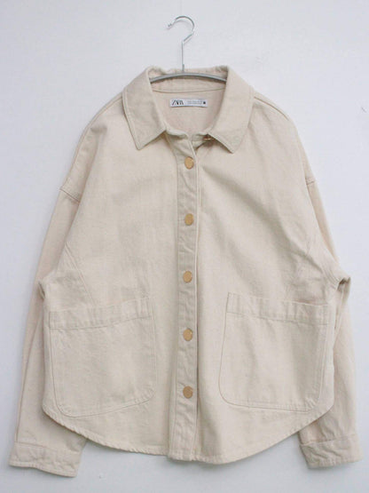 ZARA/ザラ/シャツ/ブラウス/トップス/ベージュ/M