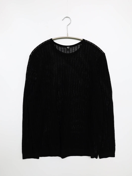 UNIQLO/ユニクロ/ニット/セーター/トップス/ブラック/XL