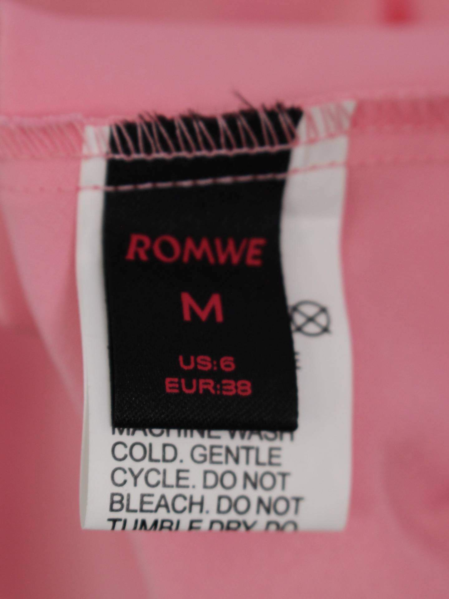 ROMWE/ジャンパースカート/ワンピース/ドレス/ピンク/M