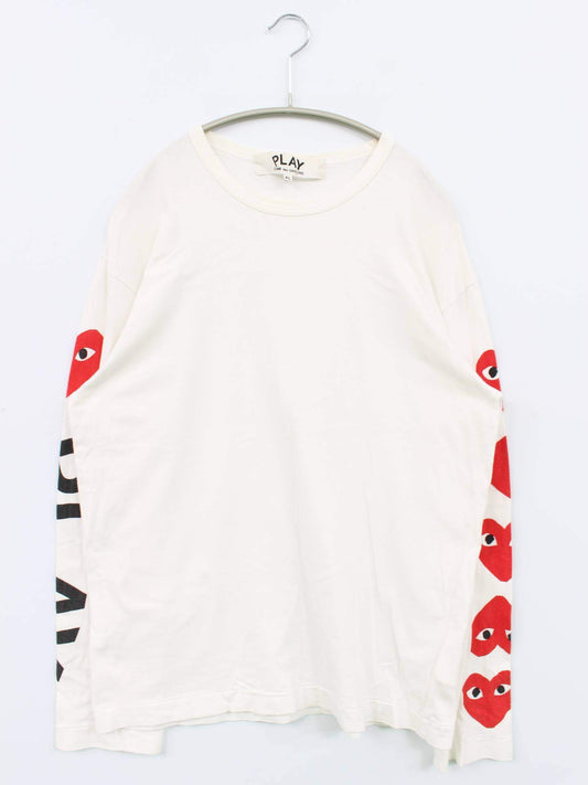 COMME des GARÇONS/コムデギャルソン/Tシャツ/カットソー/トップス/ホワイト/XL