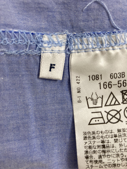 シャツワンピース/ワンピース/ドレス/スカイブルー/F