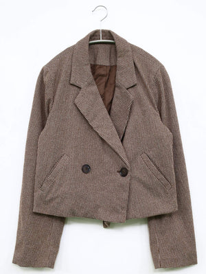 テーラードジャケット/ジャケット/アウター/ブラウン/F