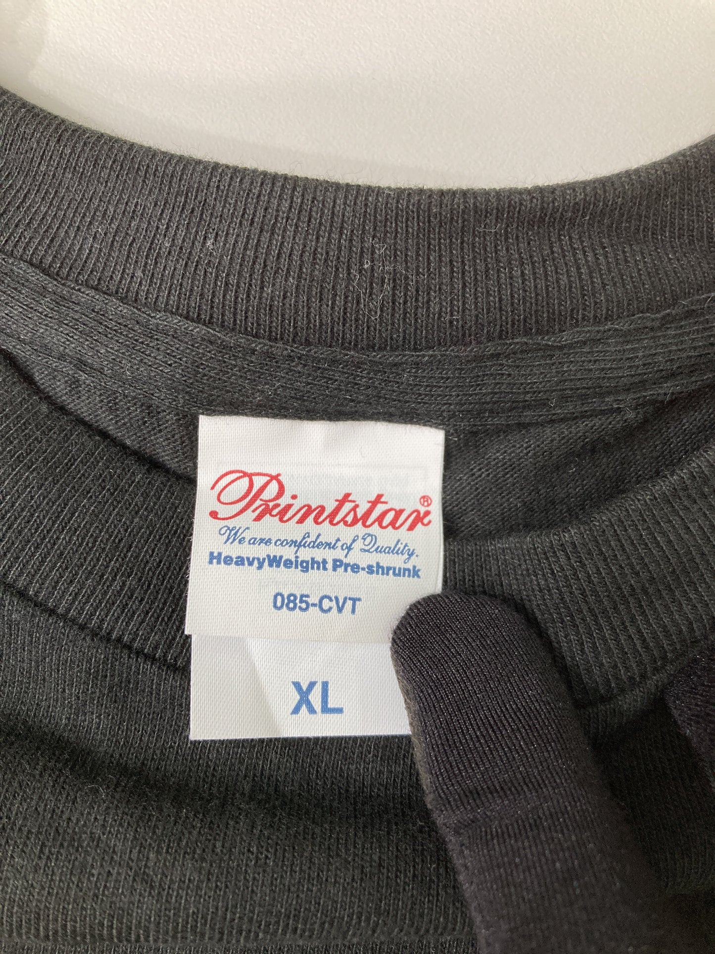 Printstar/プリントスター/Tシャツ/カットソー/トップス/ブラック/XL