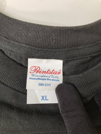 Printstar/プリントスター/Tシャツ/カットソー/トップス/ブラック/XL