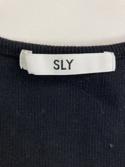 SLY/スライ/Tシャツ/カットソー/トップス/ブラック/1