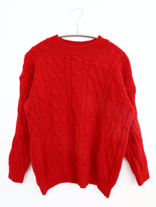 ニット/セーター/トップス/レッド