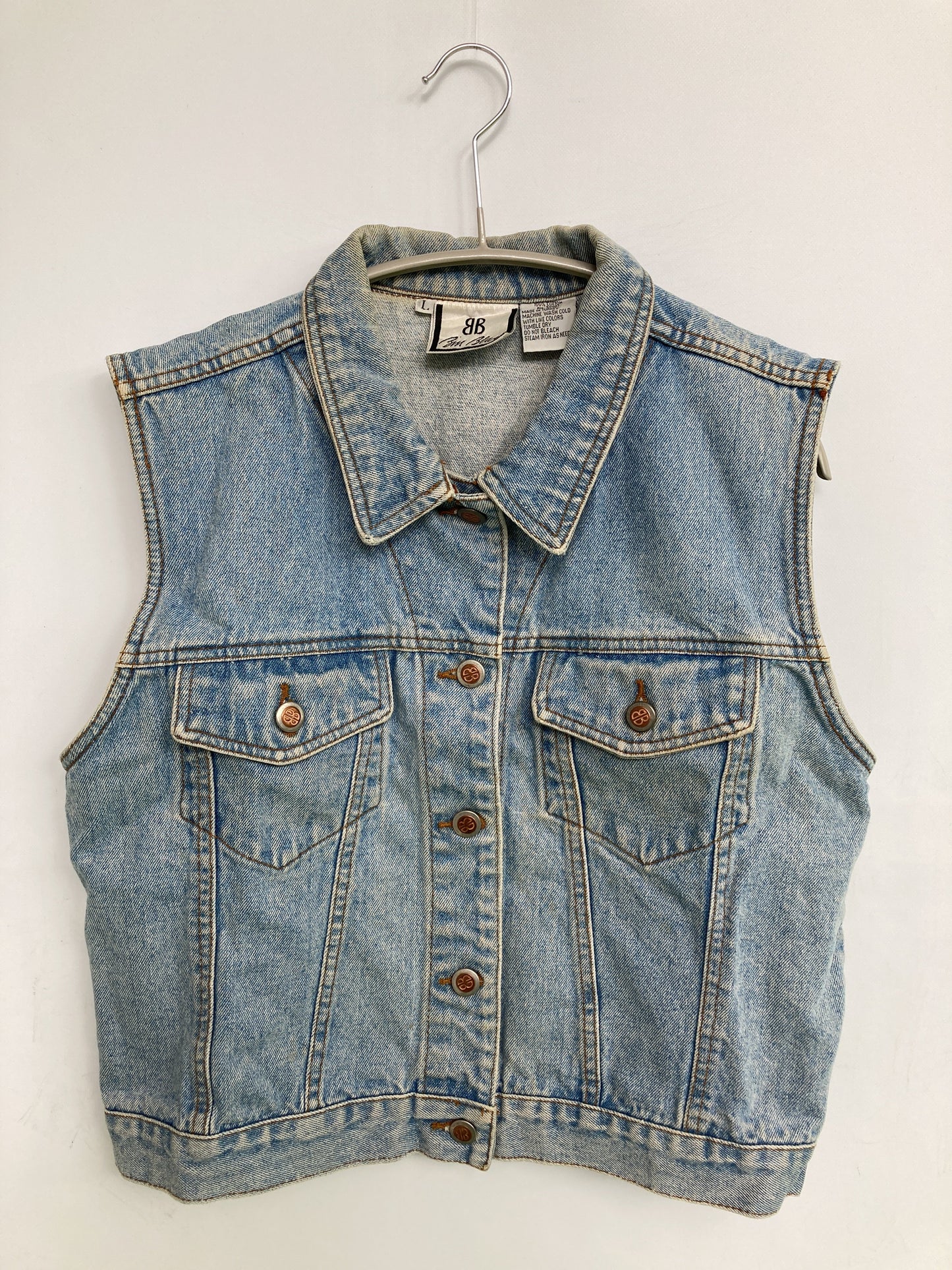 Bin Blais/ベスト/トップス/スカイブルー/L