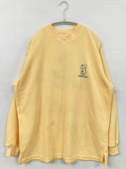 DECK POOL/Tシャツ/カットソー/トップス/イエロー/L