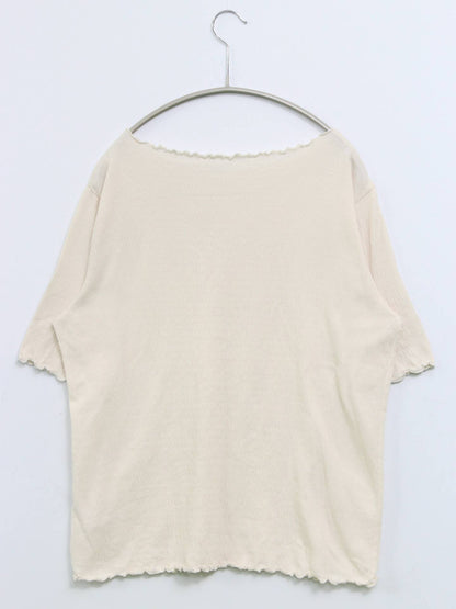 dearful/Tシャツ/カットソー/トップス/アイボリー/LL