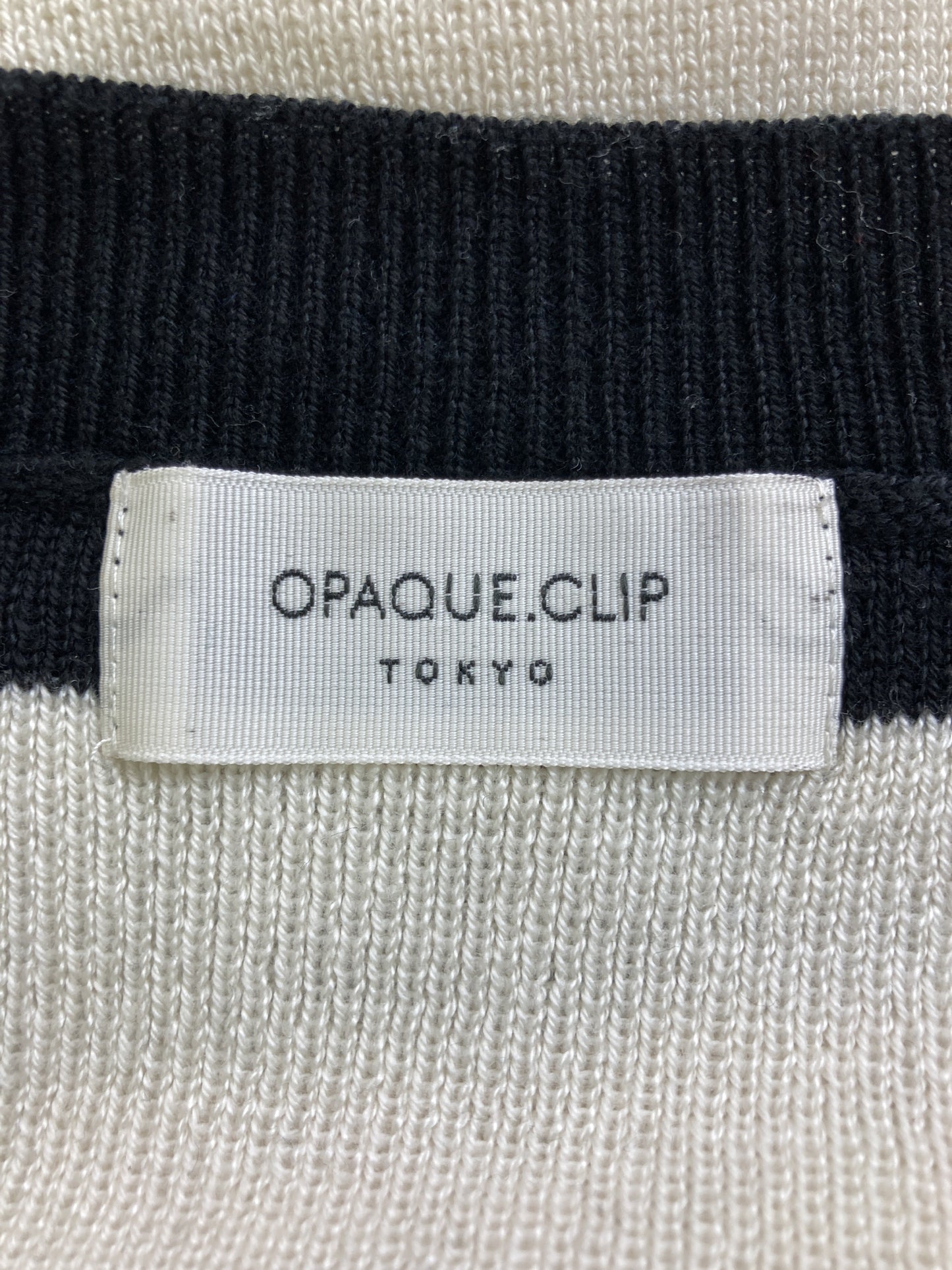 OPAQUE.CLIP/オペークドットクリップ/ニット/セーター/トップス/ブラック/38/M