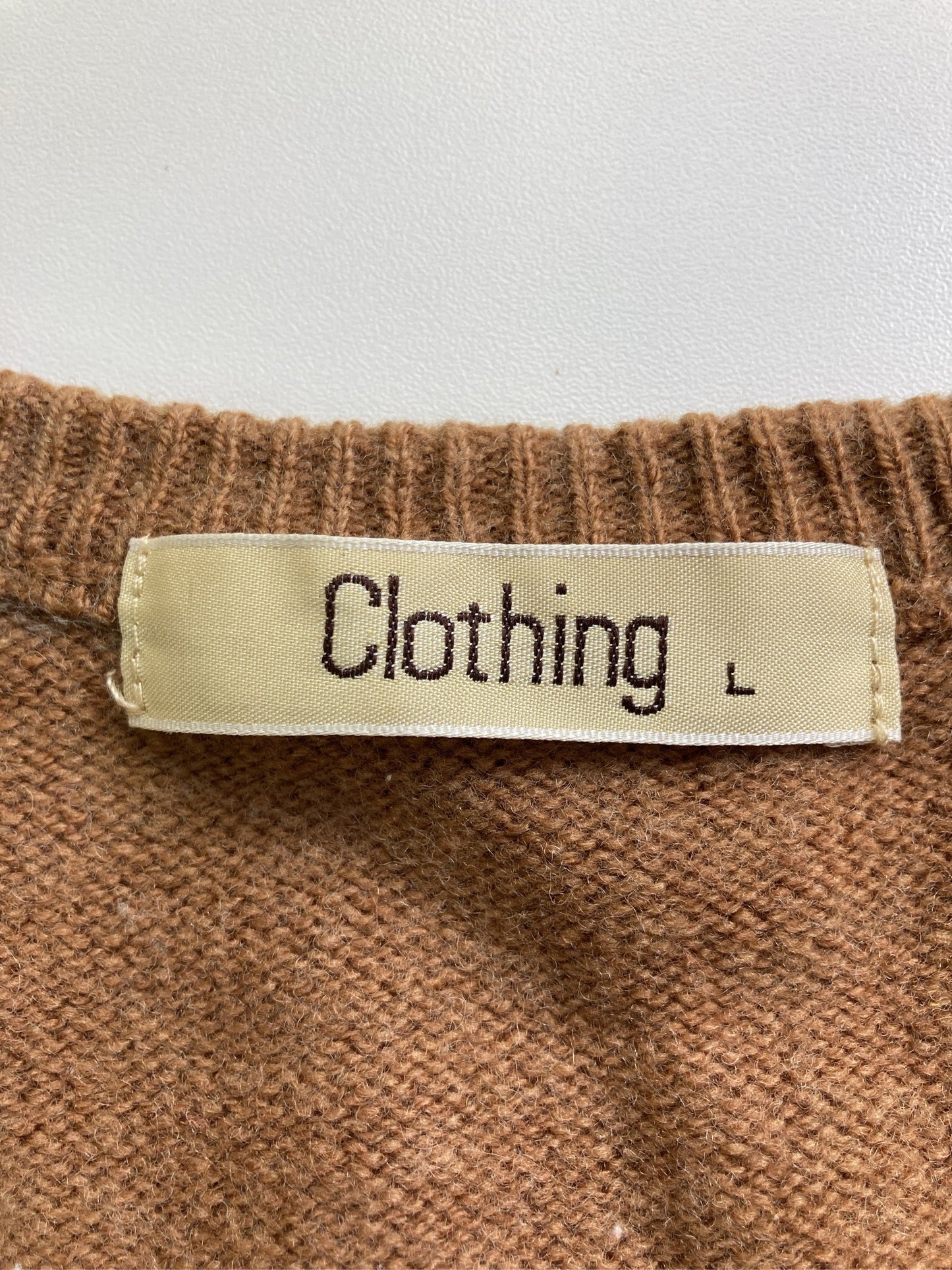 clothing/ベスト/トップス/ブラウン/L