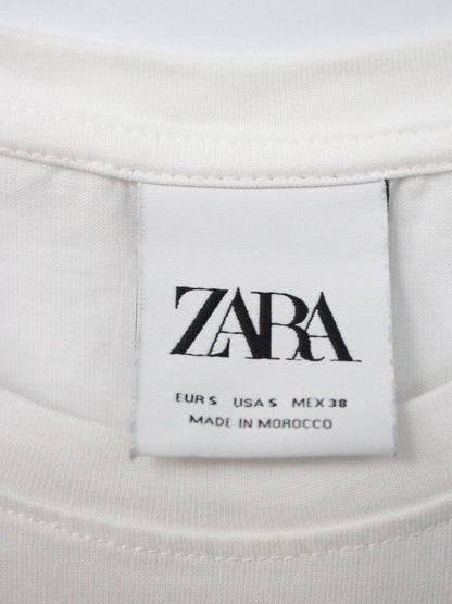 ZARA/Tシャツ/カットソー/トップス/ホワイト/S