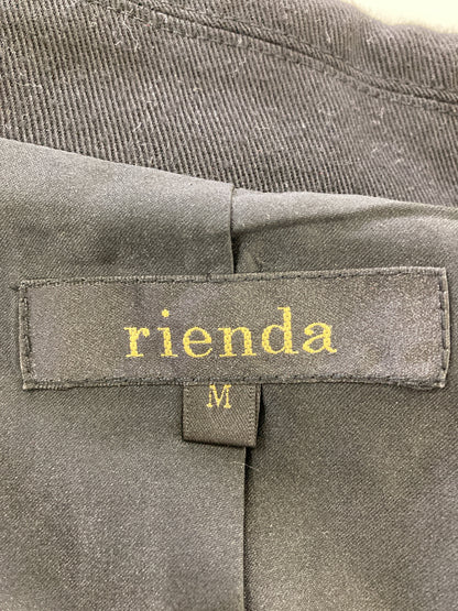 rienda/リエンダ/ステンカラーコート/ジャケット/アウター/ブラック/M