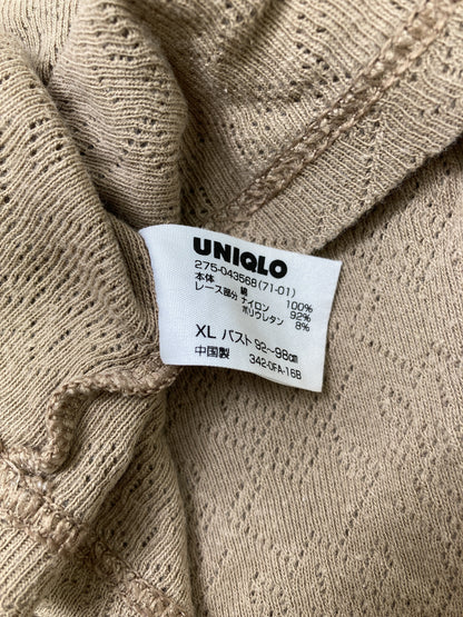 UNIQLO/ユニクロ/タンクトップ/トップス/ベージュ/XL