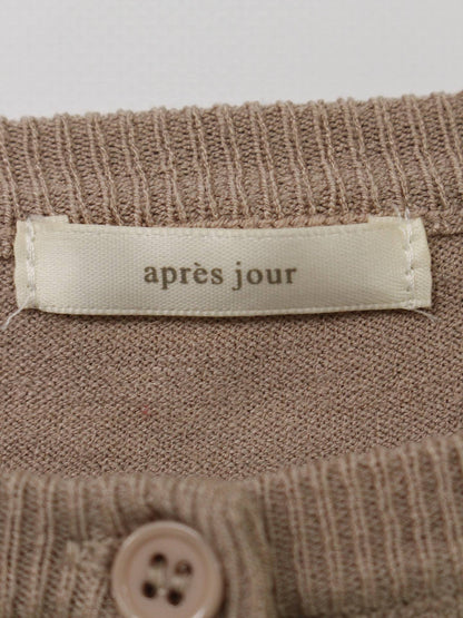 apres jour/ニット/セーター/トップス/ブラウン/F