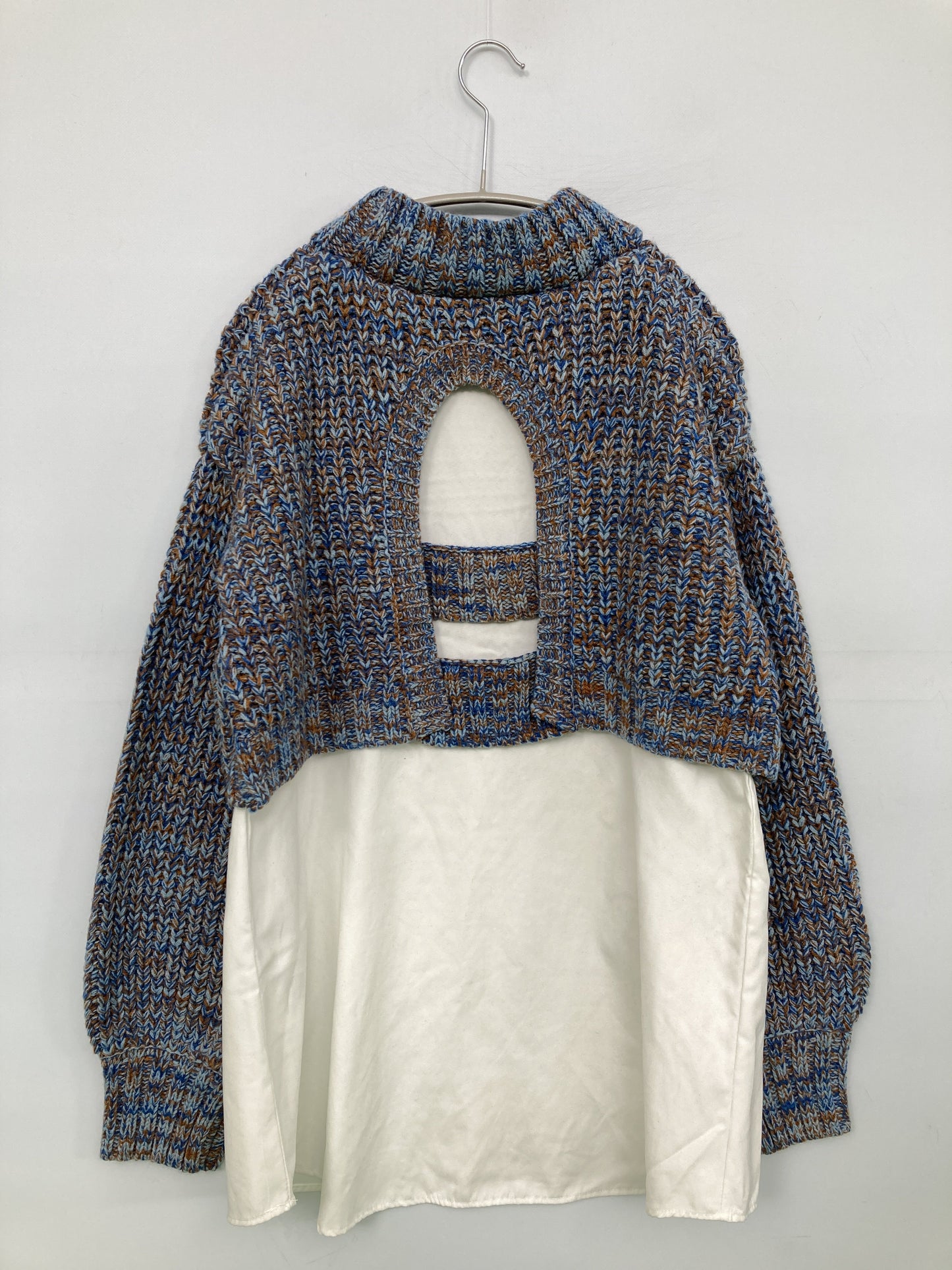 ITEMS/アイテムズ/ニット/セーター/トップス/ブルー/Free