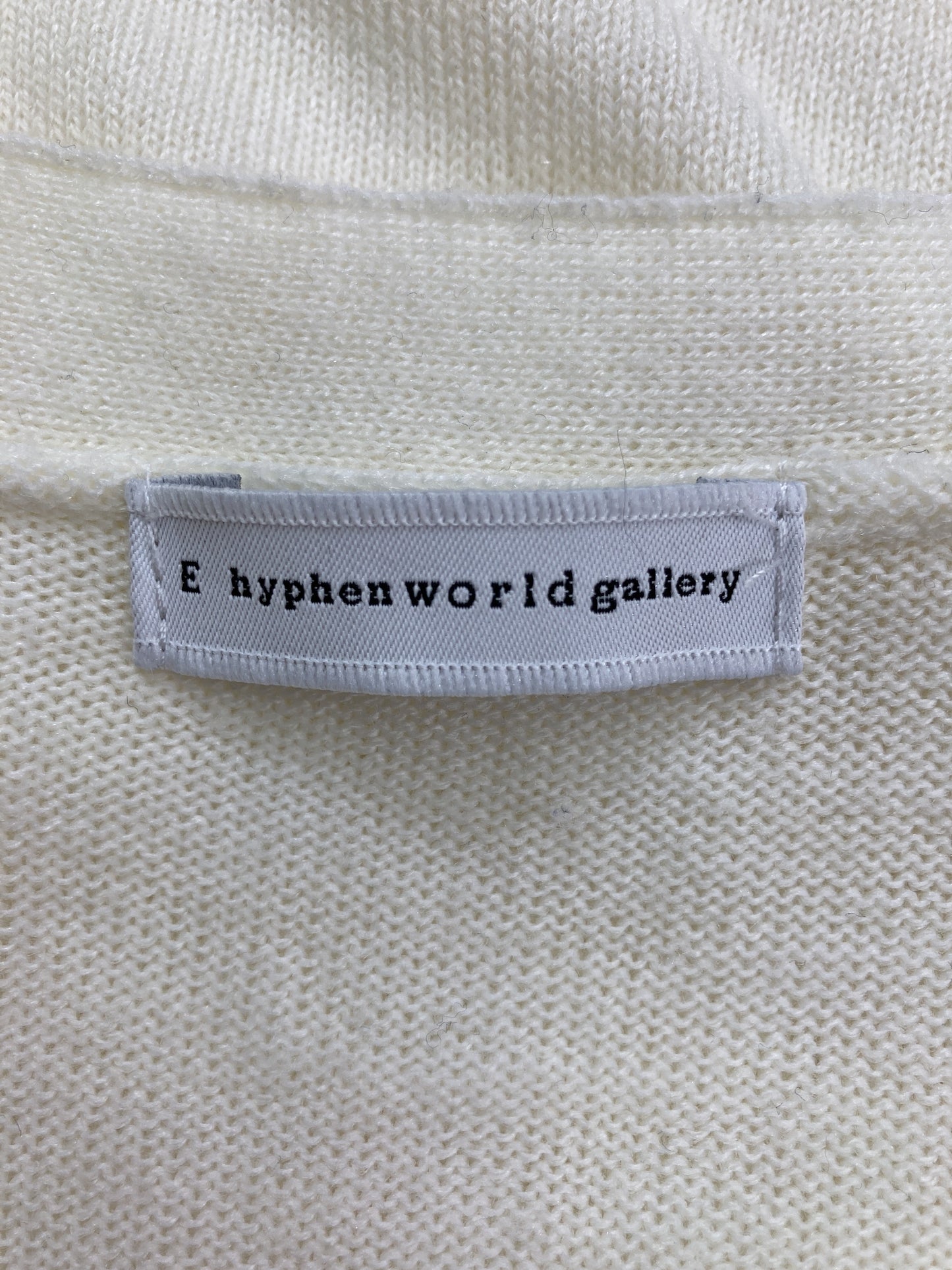 E hyphen world gallery/イーハイフンワールドギャラリー/カーディガン/ボレロ/トップス/ホワイト/F