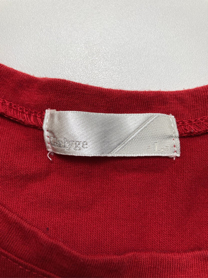 Tシャツ/カットソー/トップス/レッド/L