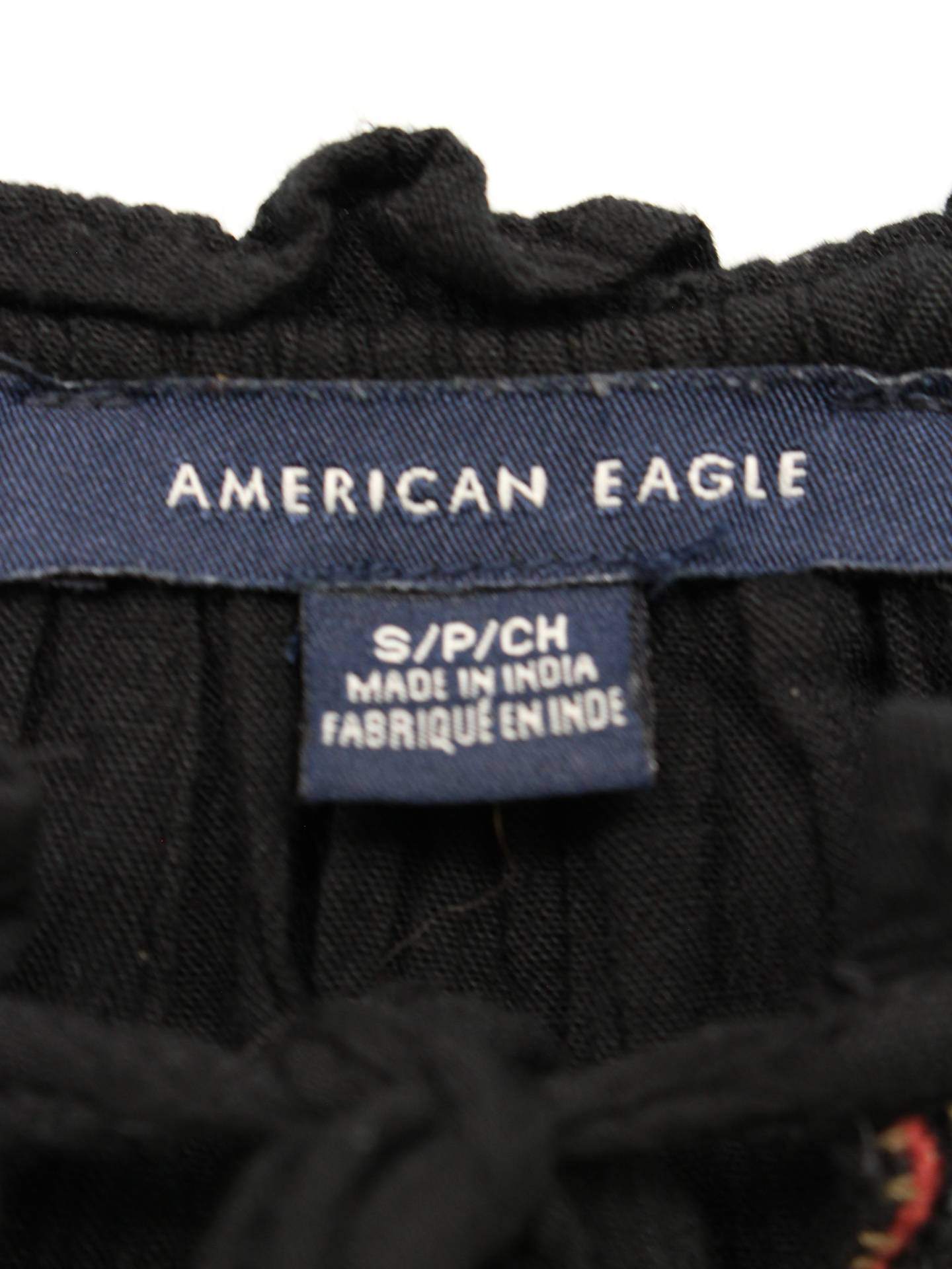 AMERICAN EAGLE/シャツ/ブラウス/トップス/ブラック/S