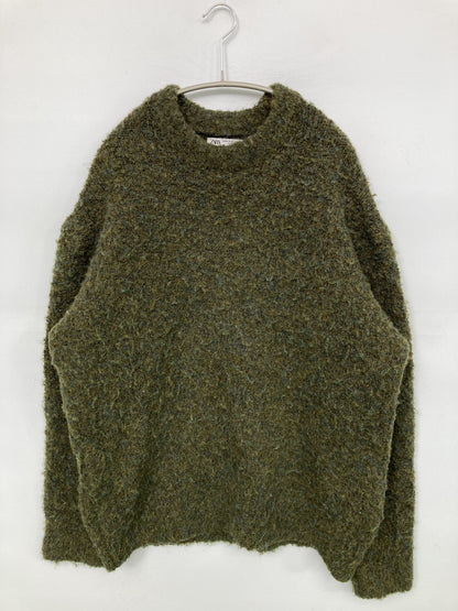 ZARA/ザラ/ニット/セーター/トップス/グリーン/M