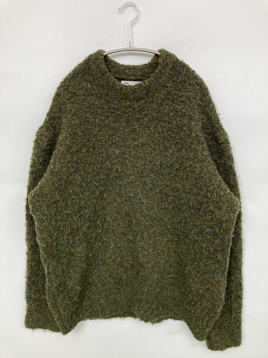 ZARA/ザラ/ニット/セーター/トップス/グリーン/M
