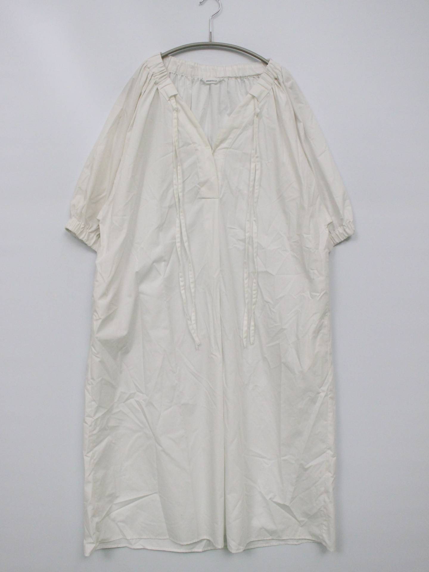 OPAQUE.CLIP/オペークドットクリップ/シャツワンピース/ワンピース/ドレス/ホワイト/38/M