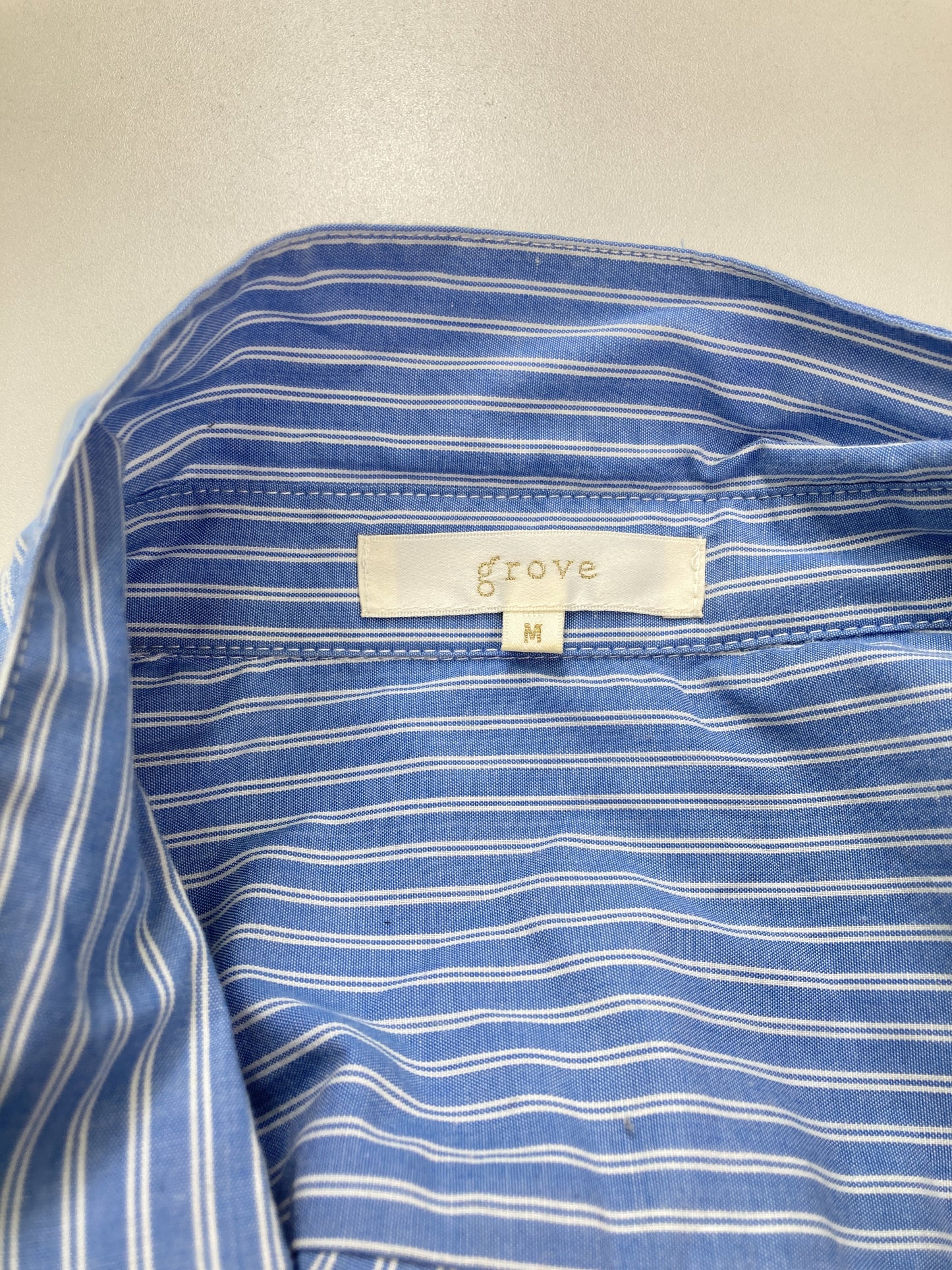 grove/グローブ/シャツワンピース/ワンピース/ドレス/ブルー/M