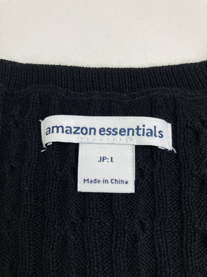 amazon essentials/ニット/セーター/トップス/ブラック/JP:L